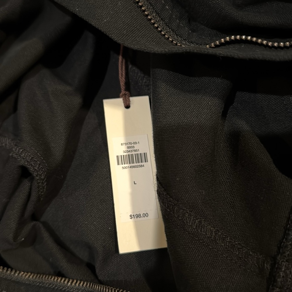 NWT! Banana Republic Black Cotton Canvas Zip-Front Maxi Dress - Multiple Sizes - Picture 9 of 9